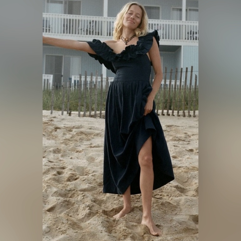 Free People Ruffle It Up Midi Dress